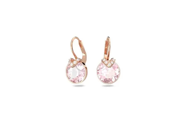 Swarovski Bella V Crystal Earrings, Grey, Yellow, Clear, Rose Color Crystals, Part of the Swarovski Bella V Collection image