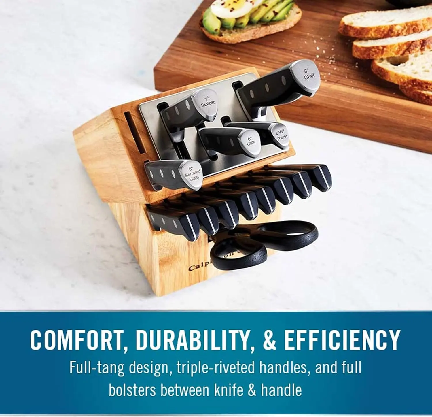 Calphalon Kitchen Knife Set with Self-Sharpening Block image 5