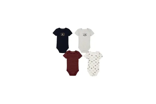 Tommy Hilfiger baby-girls 4 Pack Bodysuits image