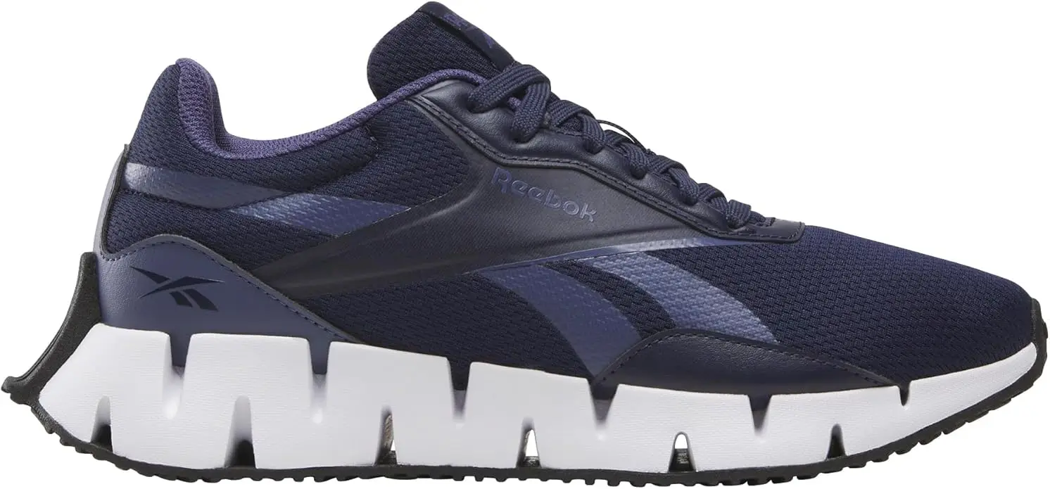 Reebok Women's Zig Dynamica STR Sneaker, Navy/Twilight Purple/Core Black, 5 image 1