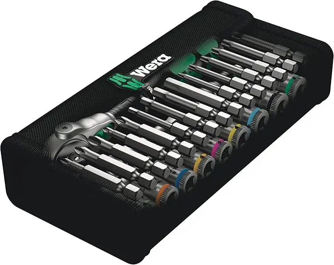 Wera 05004016001 8100 SA 6 Zyklop Metric Speed Ratchet Set, 28 Piece, 1/4" Drive image 2