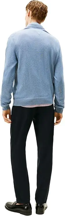 Tommy Hilfiger Men's Long Sleeve Cotton Quarter Zip Pullover Sweater image 4
