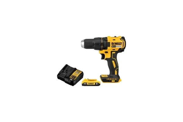 DEWALT 20V MAX Cordless Drill Driver Set, 1/2 Inch Electric Drill, 2 Speed, XR 2.0 Ah Battery and Charger Included (DCD777D1) image