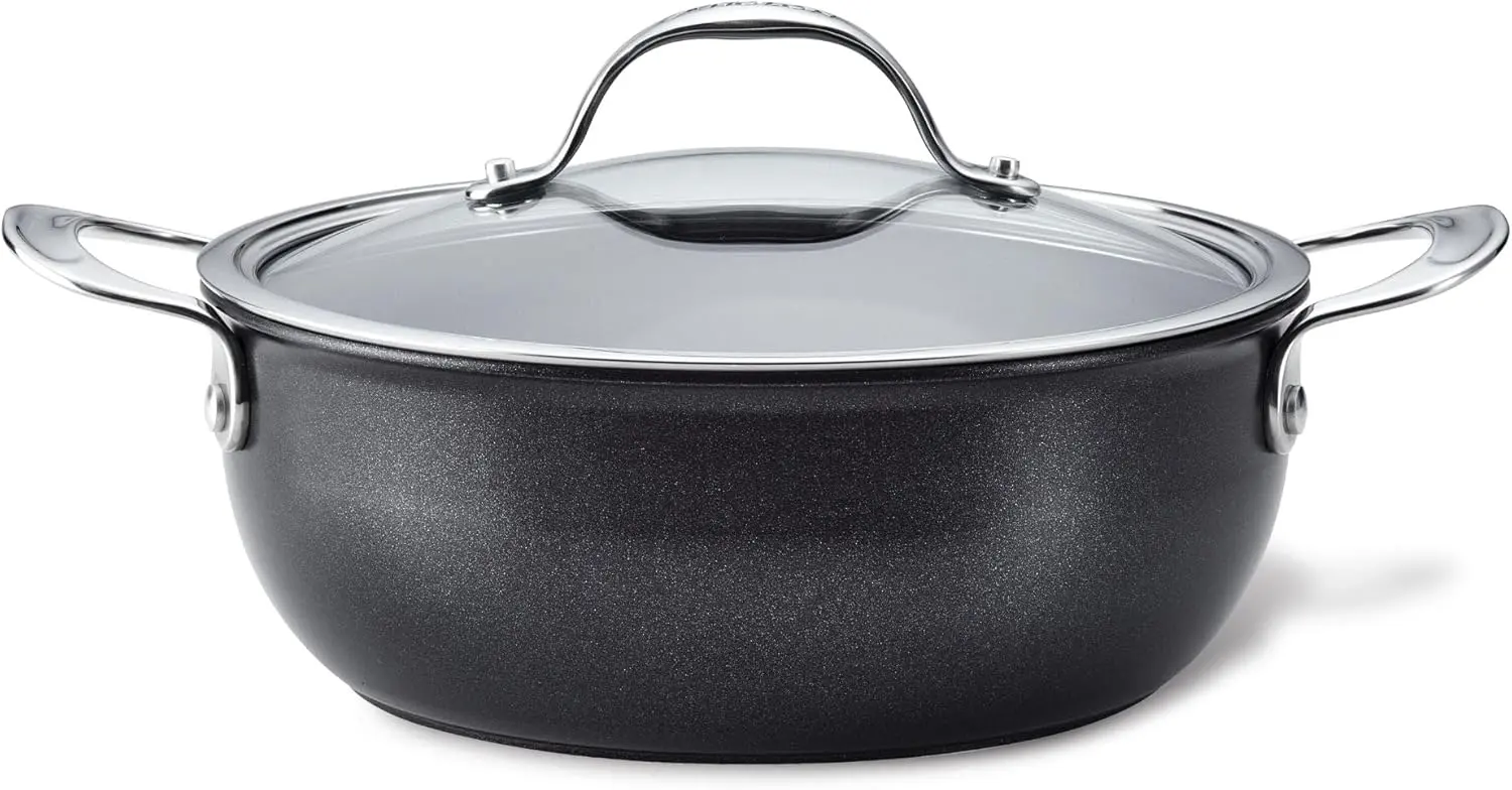 Anolon X Hybrid Nonstick Casserole Pan with Lid, Dark Gray image 1