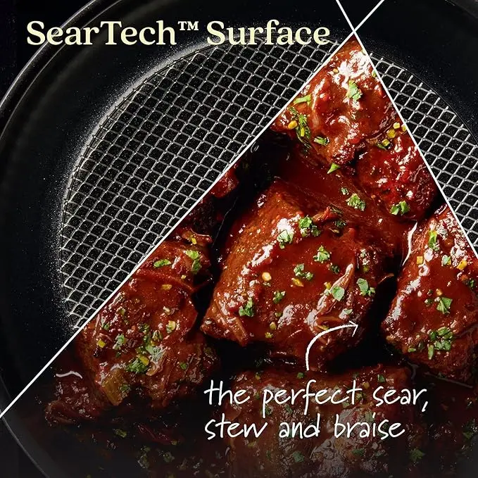 Anolon X Hybrid Nonstick Casserole Pan with Lid, Dark Gray image 3