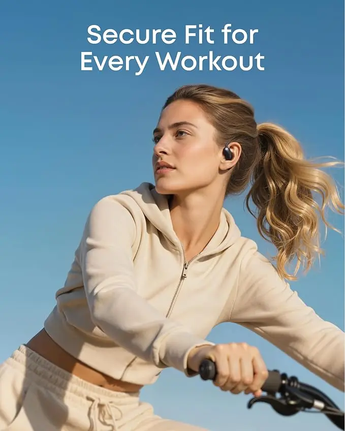 Soundcore AeroFit 2 by Anker, Open-Ear Headphones, Real-Time Translation Earbuds, 4 Adjustable Positions for Every Ear Size, 2× Richer Bass, Hi-Res, 42H Playtime, IP55,AI Clear Calls,Wireless Charging image 6