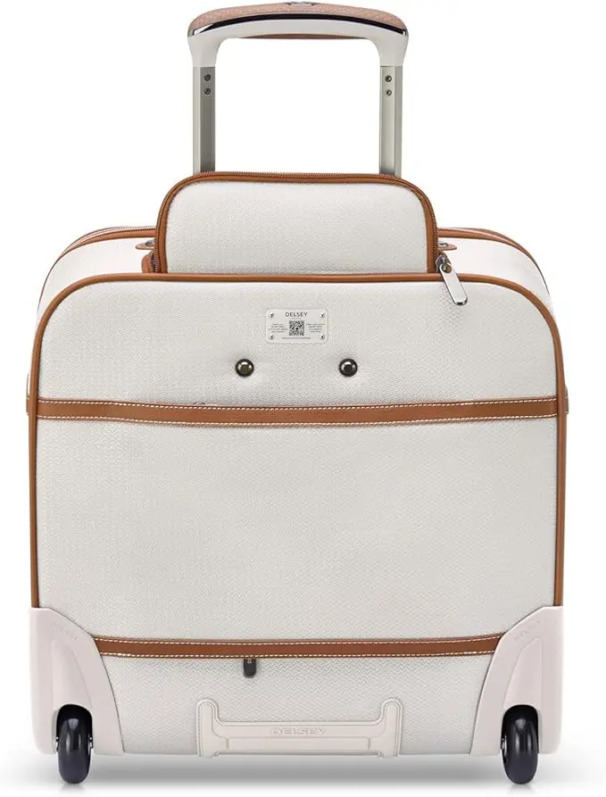DELSEY PARIS Chatelet 2.0 Softside Luggage Under-Seater with 2 Wheels, Angora, Carry on 16 Inch image 5
