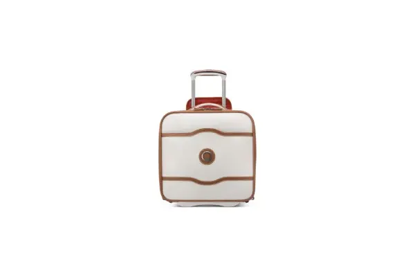 DELSEY PARIS Chatelet 2.0 Softside Luggage Under-Seater with 2 Wheels, Angora, Carry on 16 Inch image