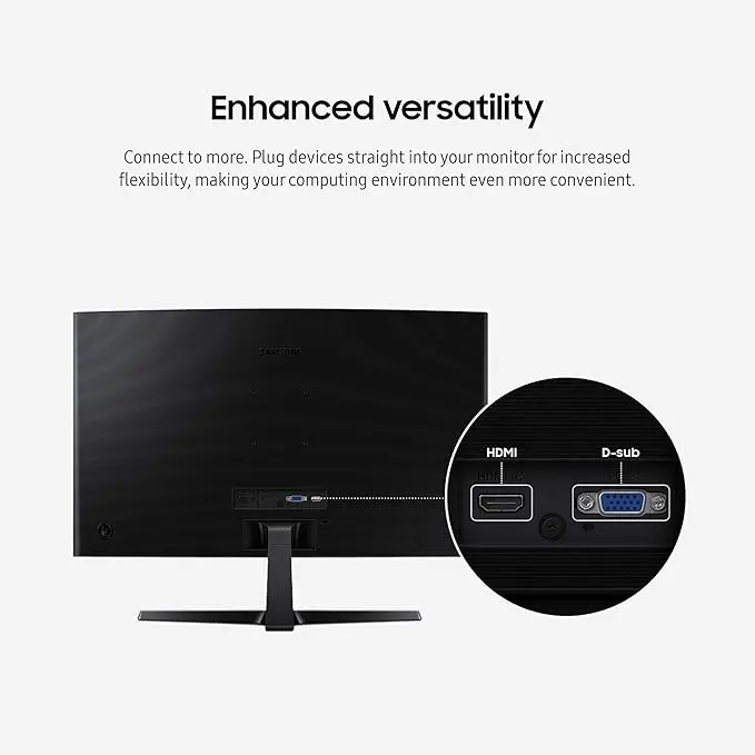 Samsung 27" Essential S3 (S36GD) Series FHD 1800R Curved Computer Monitor, 100Hz, Game Mode, Advanced Eye Comfort, HDMI and D-sub Ports, LS27D366GANXZA, 2024 image 7