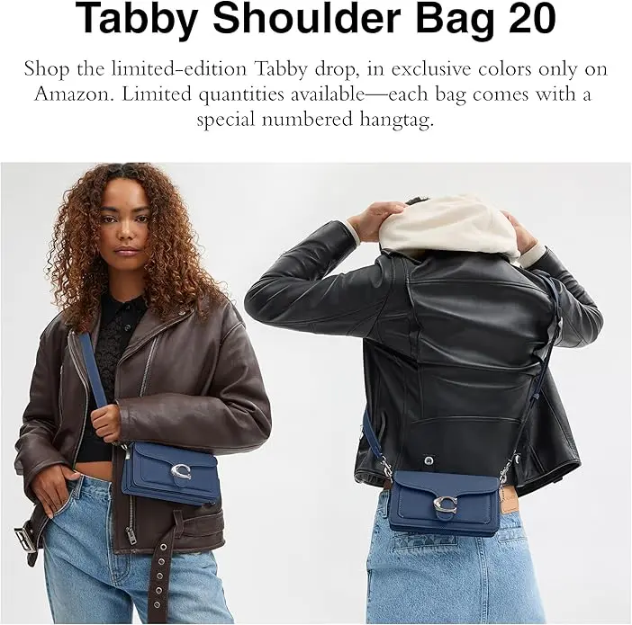 COACH womens Polished Pebble Leather Tabby Shoulder Bag 20 image 2