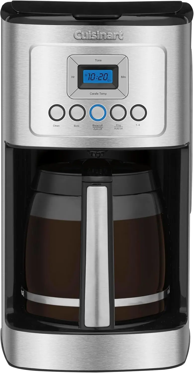 Cuisinart 14-Cup Coffee Maker, Programmable PerfecTemp Glass Carafe Coffee Machine with 1-4 Cup Setting, Brew Strength Control and Brew Pause, Stainless Steel, DCC-3200NAS image 1