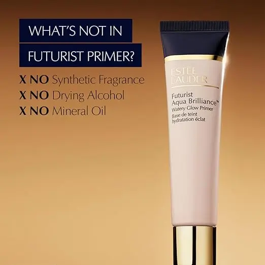 Estée Lauder Futurist Aqua Brilliance Watery Glow Makeup Primer with Hyaluronic Acid for Triple Moisture image 4
