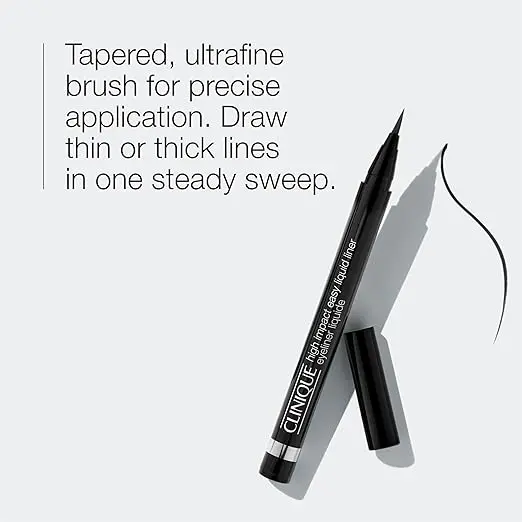 Clinique High Impact Easy Liquid Eyeliner | Waterproof, Long Lasting, Smudge Resistant + Safe For Sensitive Eyes image 3