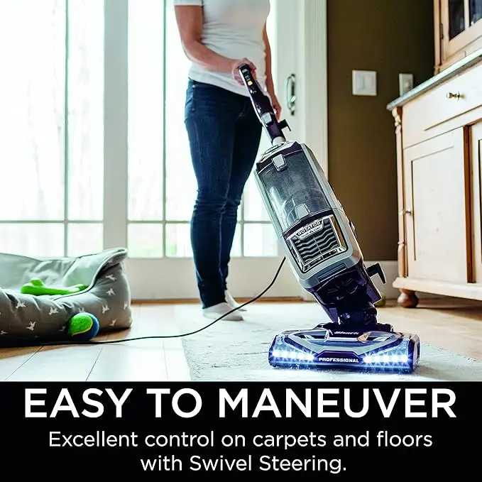 Shark NV752 Rotator Powered Lift-Away TruePet Upright Vacuum with HEPA Filter, Large Dust Cup Capacity, LED Headlights, Upholstery Tool, Perfect Pet Power Brush & Crevice Tool, Bordeaux image 3