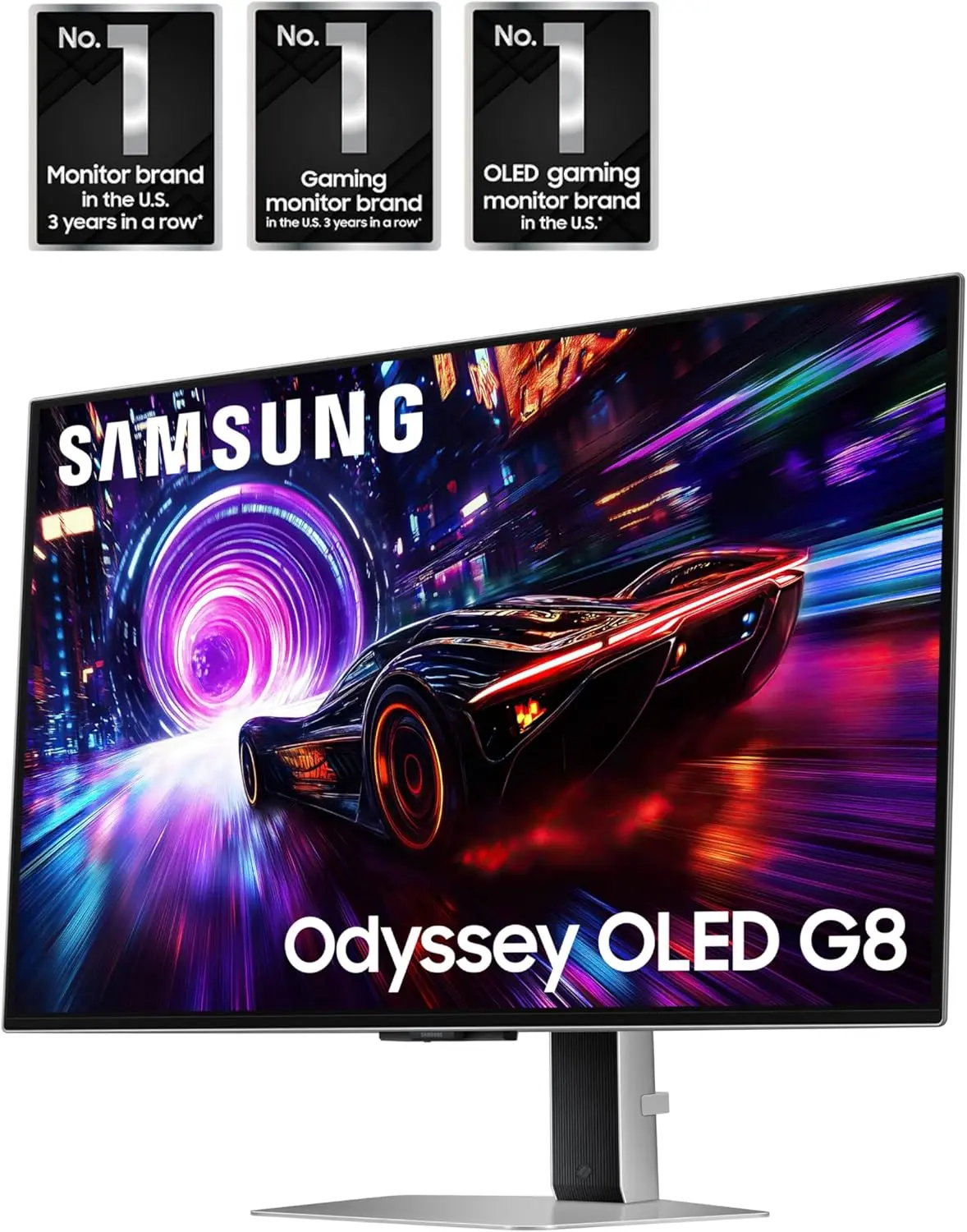 SAMSUNG 32” Odyssey QD-OLED G8 (G81SF), 4K, 240Hz, Gaming Monitor, 0.03ms Response Time, DisplayHDR True Black 400, AMD FreeSync™ Premium Pro, G-Sync Compatibile, 3 Yr Warranty, LS32FG810SNXZA, 2025 image 3