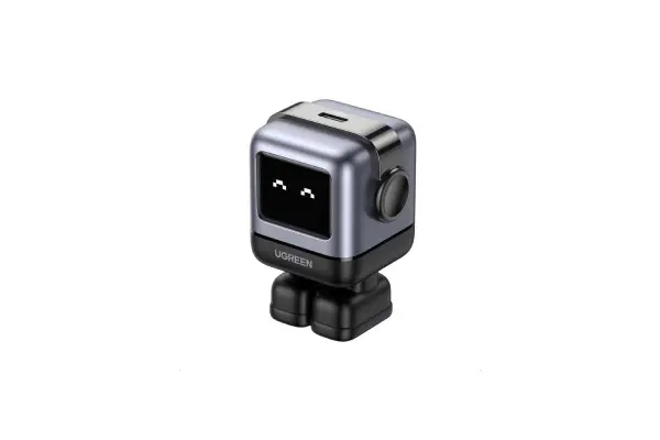 UGREEN Uno 30W USB C Charger Block, Compact Robot GaN Fast Charger for iPhone 17, Gifts for Women Men, Compatible with iPhone 17/16/15, Galaxy S25/S24/S23, Pixel 10/9/8, iPad, Black image