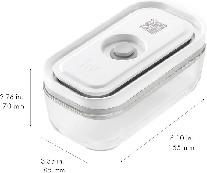 ZWILLING Fresh & Save 4-pc Small Glass Vacuum Sealer Food Storage Containers with Airtight Lids image 3