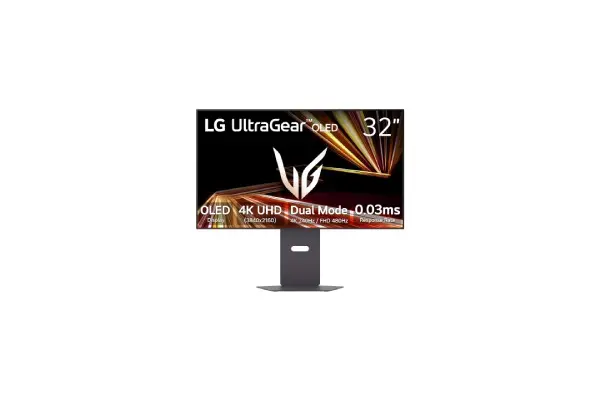 LG 32GX870A-B 32-inch Ultragear 4K UHD (3840 x 2160) OLED Gaming Monitor, Dual-Mode, 240Hz, 0.03ms, NVIDIA, AMD FreeSync Premium Pro, VESA DisplayHDR True Black 400, USB Type-C, DP2.1, Black image