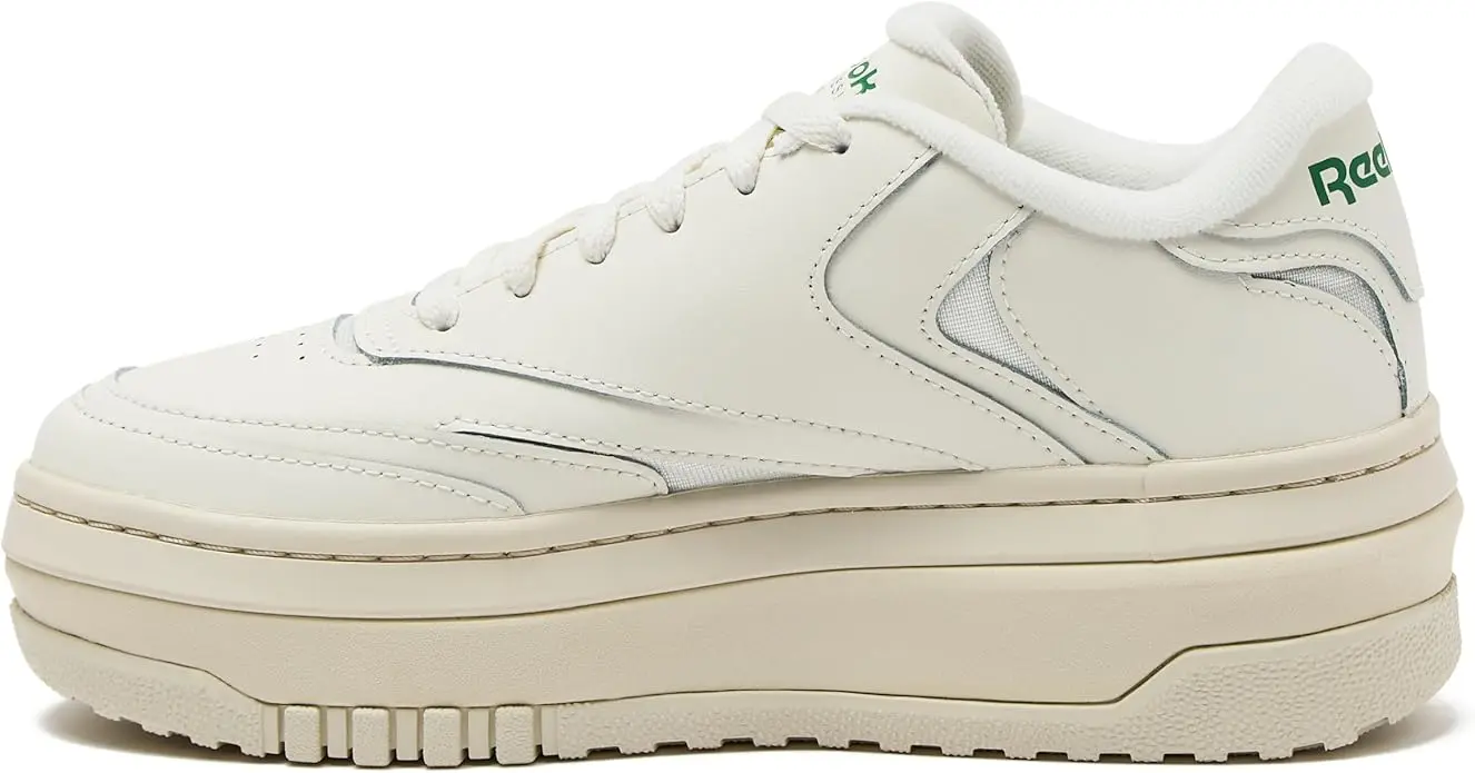 Reebok Club C Extra Platform Sneakers for Women - White Casual Tennis Women's Fashion Sneakers - Womens Shoes Size 5 to 11 image 3