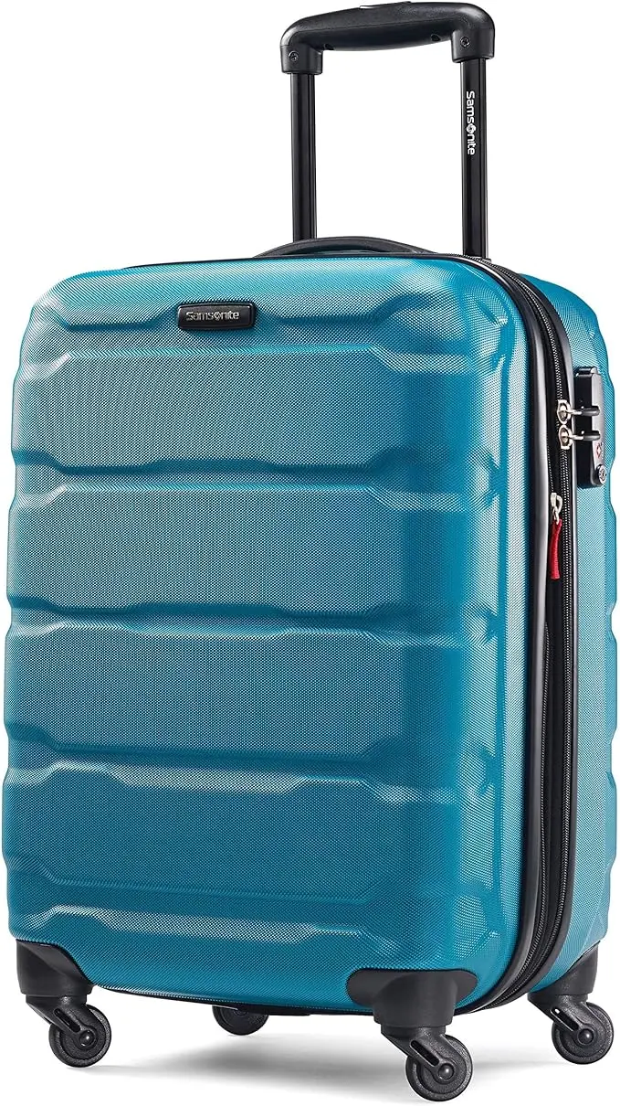 Samsonite Omni PC Hardside Expandable Luggage with Spinner Wheels, Caribbean Blue, Carry-On 20-Inch image 1