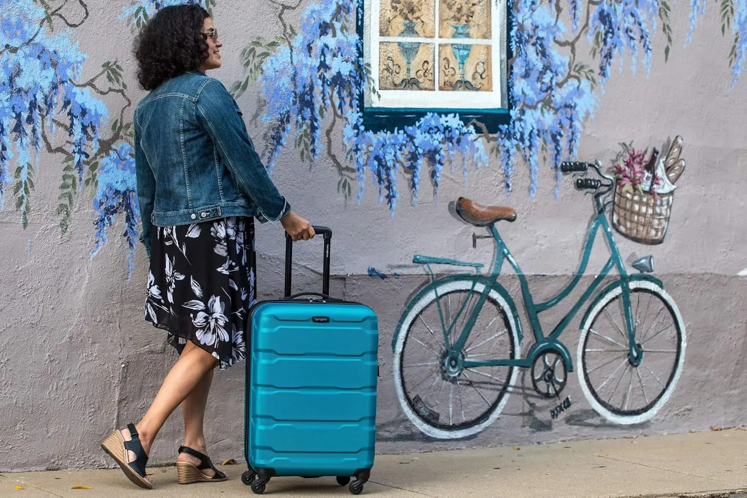 Samsonite Omni PC Hardside Expandable Luggage with Spinner Wheels, Caribbean Blue, Carry-On 20-Inch image 5