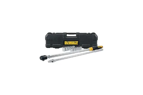 DEWALT Torque Wrench Tool Set, Tire Change Kit, 50-250 FT-LB, 12 Piece with Storage Case (DWMT45012) image