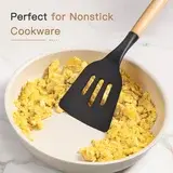 Astercook 38-Pc Silicone Utensils – Heat Resistant, BPA-Free, Black image 3
