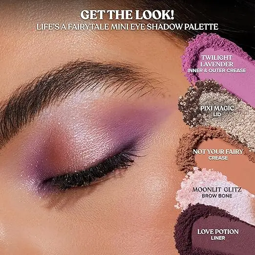 Too Faced Life’s A Fairytale Mini Eye Shadow Palette | Portable Ethereal Eye Shadows with Creamy, Silky Texture image 4