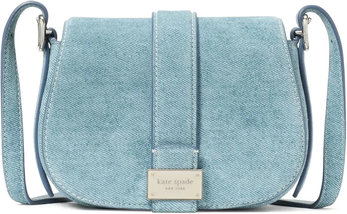 kate spade new york Womens Nouveau Textured Leather Mini Saddle Crossbody image 1