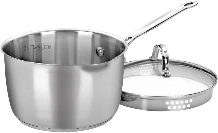 Cuisinart 7193-20P Chef's Classic Stainless 3-Quart Cook and Pour Saucepan with Cover image 1