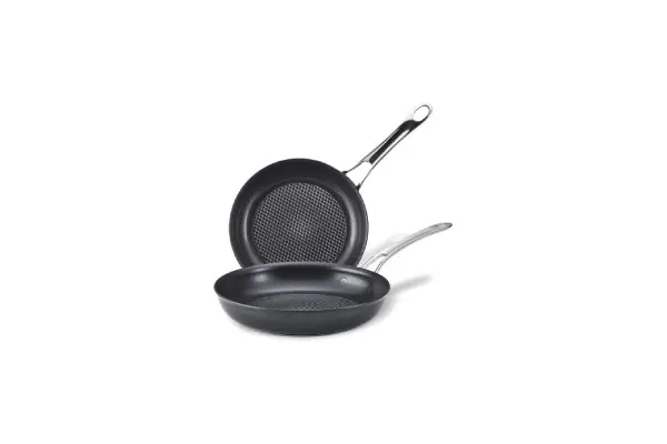 Anolon X Aluminum Nonstick Cookware Frying Pans/Skillet Set, 8.25 Inch and 10 Inch - Dark Gray image