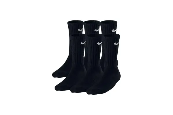 Nike Boys Crew Socks - 6 Pair Black image
