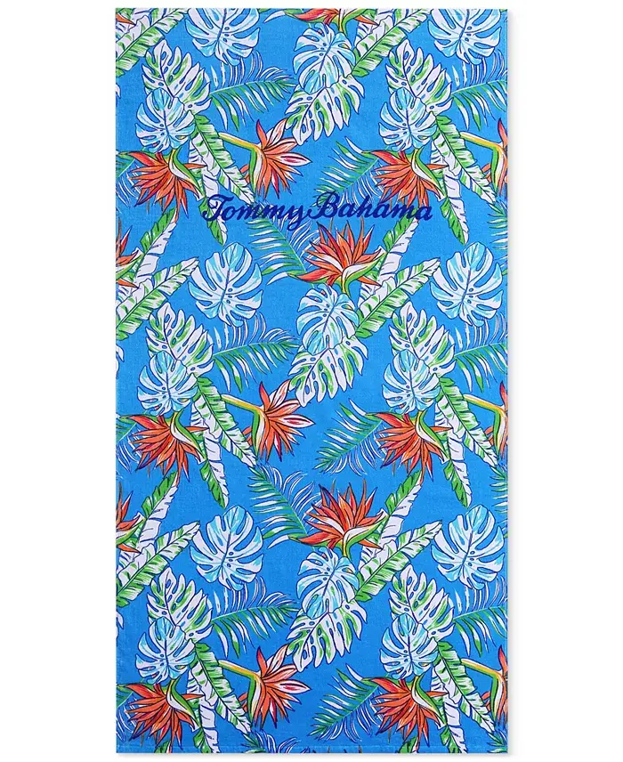Tommy Bahama Home Bahama Palms Cotton Oversized Beach Towel, 72" x 36" image 1