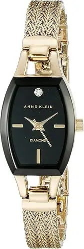 Anne Klein Women's Genuine Diamond Dial Mesh Bracelet Watch image 1