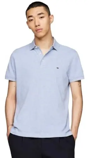 Tommy Hilfiger Men's Short Sleeve Polo Shirts in Classic Fit with Stretch and Organic Pique Cotton image 1