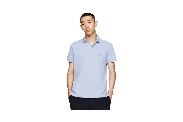 Tommy Hilfiger Men's Short Sleeve Polo Shirts in Classic Fit with Stretch and Organic Pique Cotton image