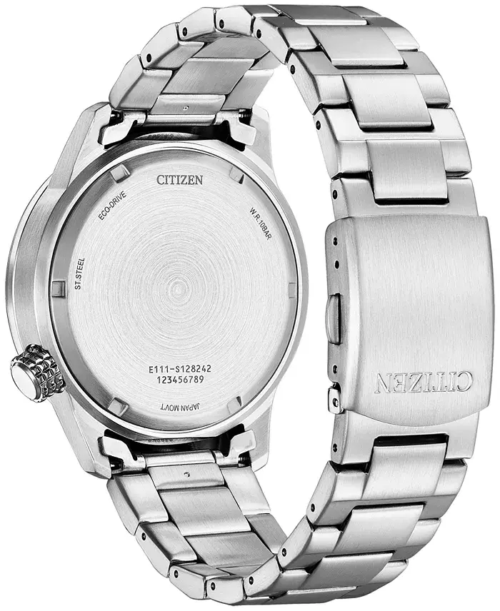 Citizen Eco-Drive Men's Weekender Stainless Steel Bracelet Watch 43mm image 2