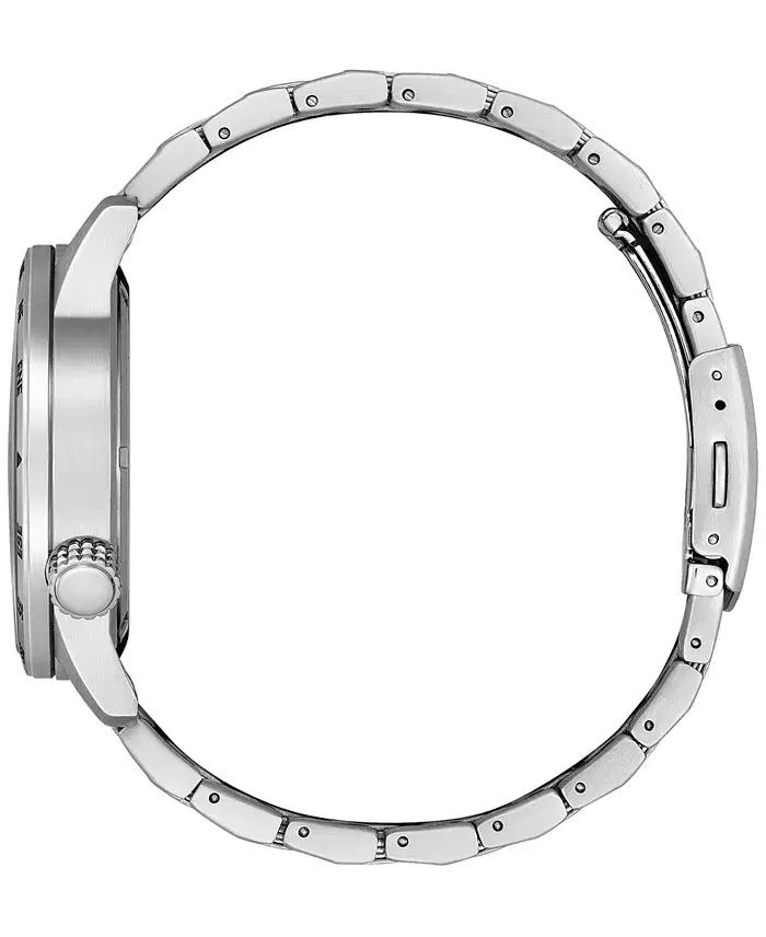 Citizen Eco-Drive Men's Weekender Stainless Steel Bracelet Watch 43mm image 3