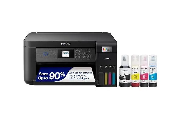 Epson EcoTank ET-2850 Wireless Color All-in-One Cartridge-Free Supertank Printer with Scan, Copy and Auto 2-Sided Printing - Black, Medium image