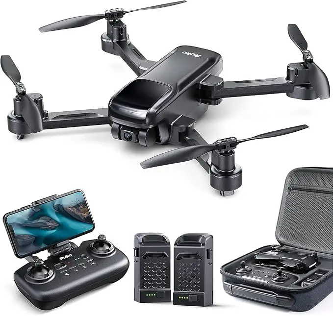 Ruko U11S Drones with Camera for Adults 4k, Built-in Remote ID, 120° FOV, GPS Auto Return, 40 Min Flight, 5G Live Transmission, Foldable Mini FPV Quadcopter for Beginners with Follow Me, Circle Fly image 1