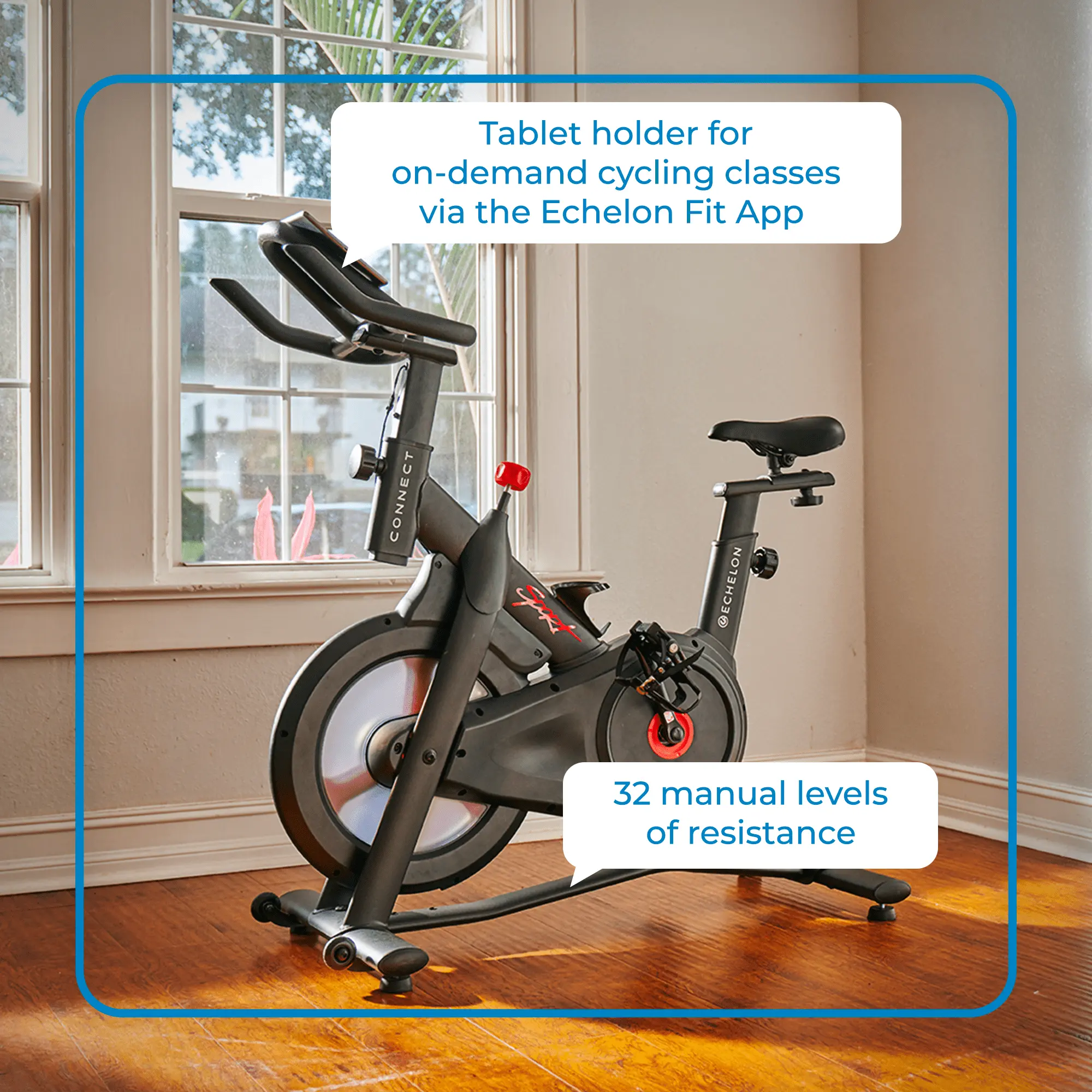 Echelon Connect Sport Indoor Cycling Exercise Bike + 30-Day Free Membership Trial image 3