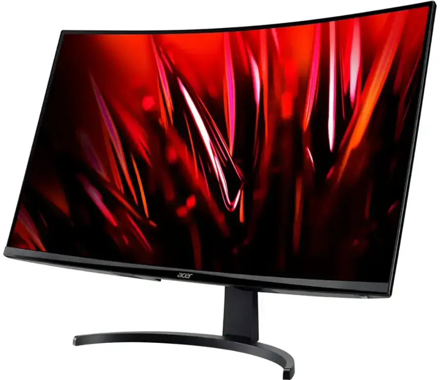 Acer - Nitro Gaming 31.5" Curved WQHD 180Hz 1ms FreeSync Premium Gaming Monitor (DisplayPort, HDMI x2) - Black image 6