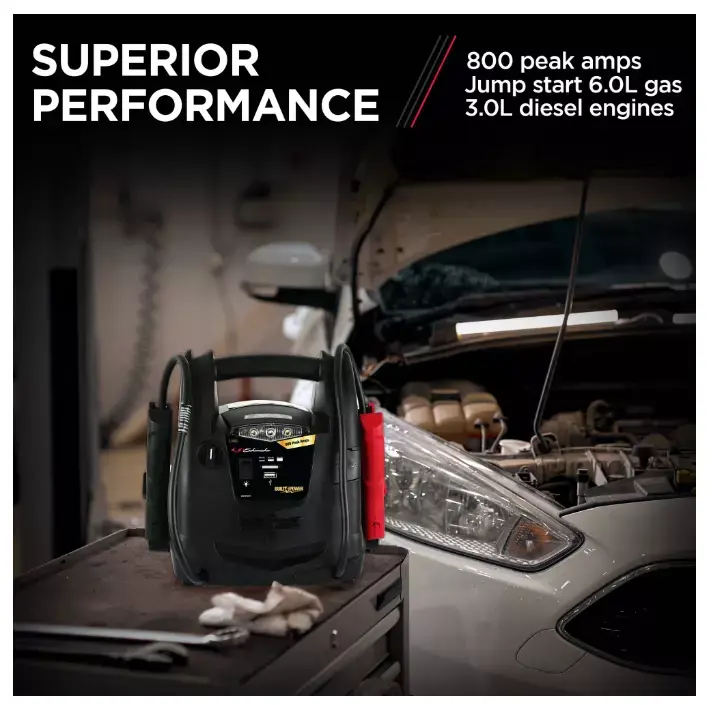 Schumacher SJ1583 Portable Power Station 800A Jump Starter 150-PSI Compressor image 6