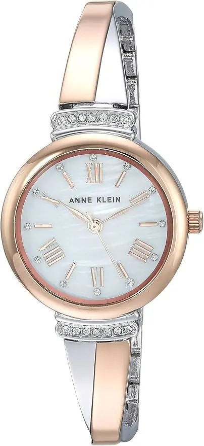 Anne Klein Women's Premium Crystal Accented Bangle Watch Set, AK/2245 image 3