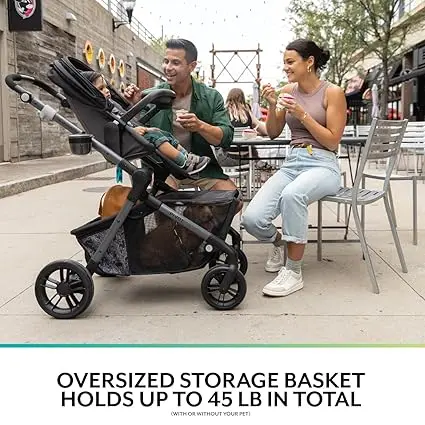 Evenflo Pivot Troop Child and Pet Modular Travel System (Rhodesboro Black) image 4