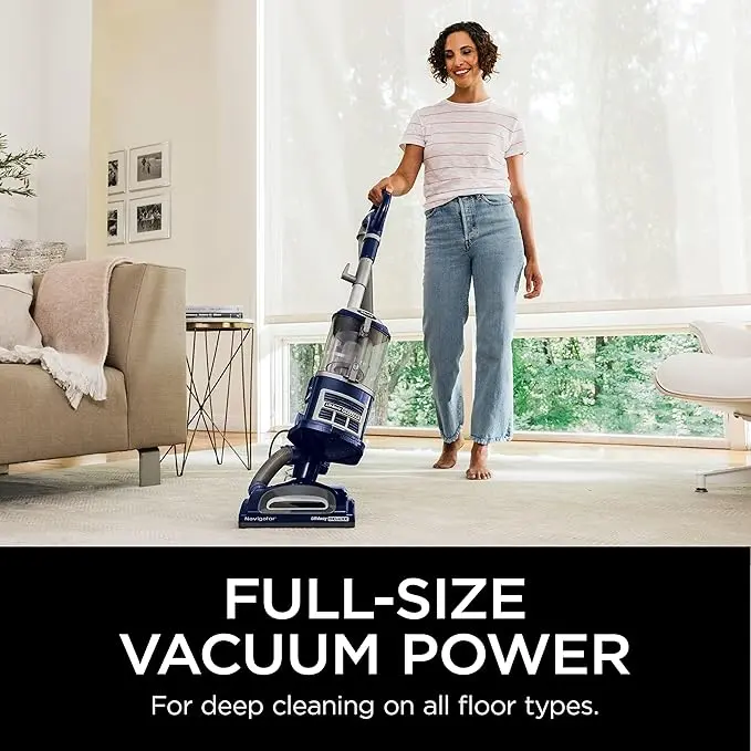 Shark Upright Vacuum, Navigator Lift-Away Deluxe with Large Dust Cup Capacity, HEPA Filter, Swivel Steering, Upholstery Tool & Crevice Tool, Blue, NV360 image 2