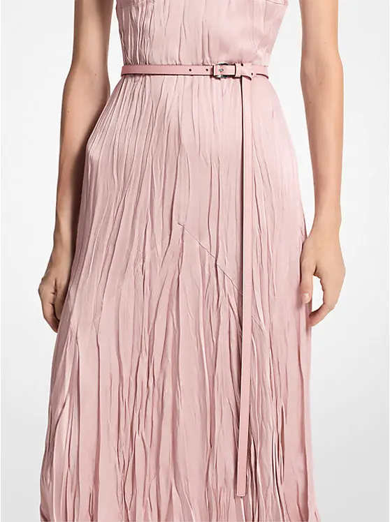 MICHAEL KORS COLLECTION Carolyn Leather Belt image 2