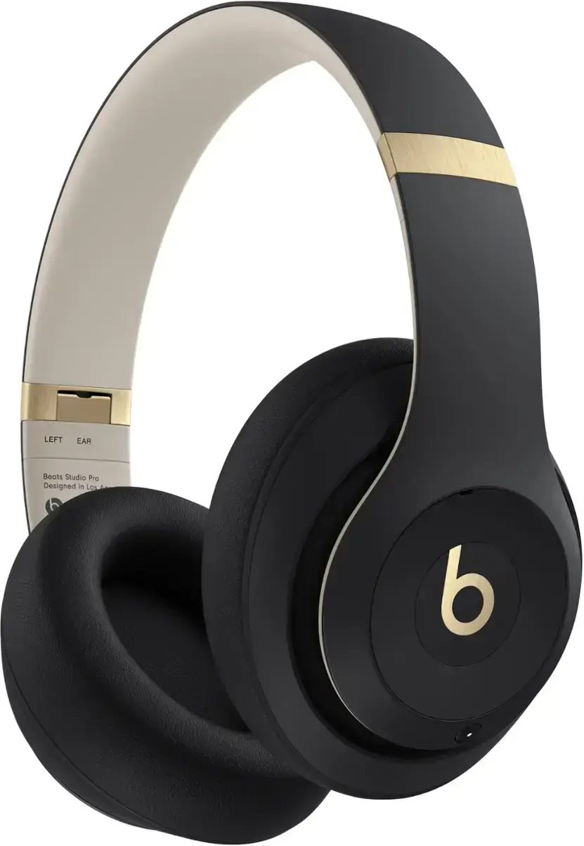 Beats - Studio Pro - Wireless Noise Cancelling Over-the-Ear Headphones - Black & Gold image 3