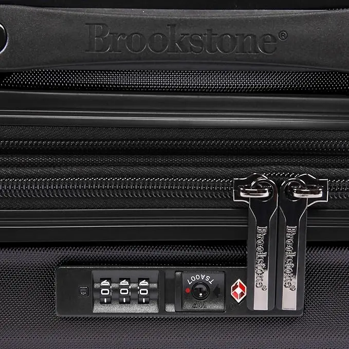 Nelson Spinner Suitcase, Black, Carry-On image 4