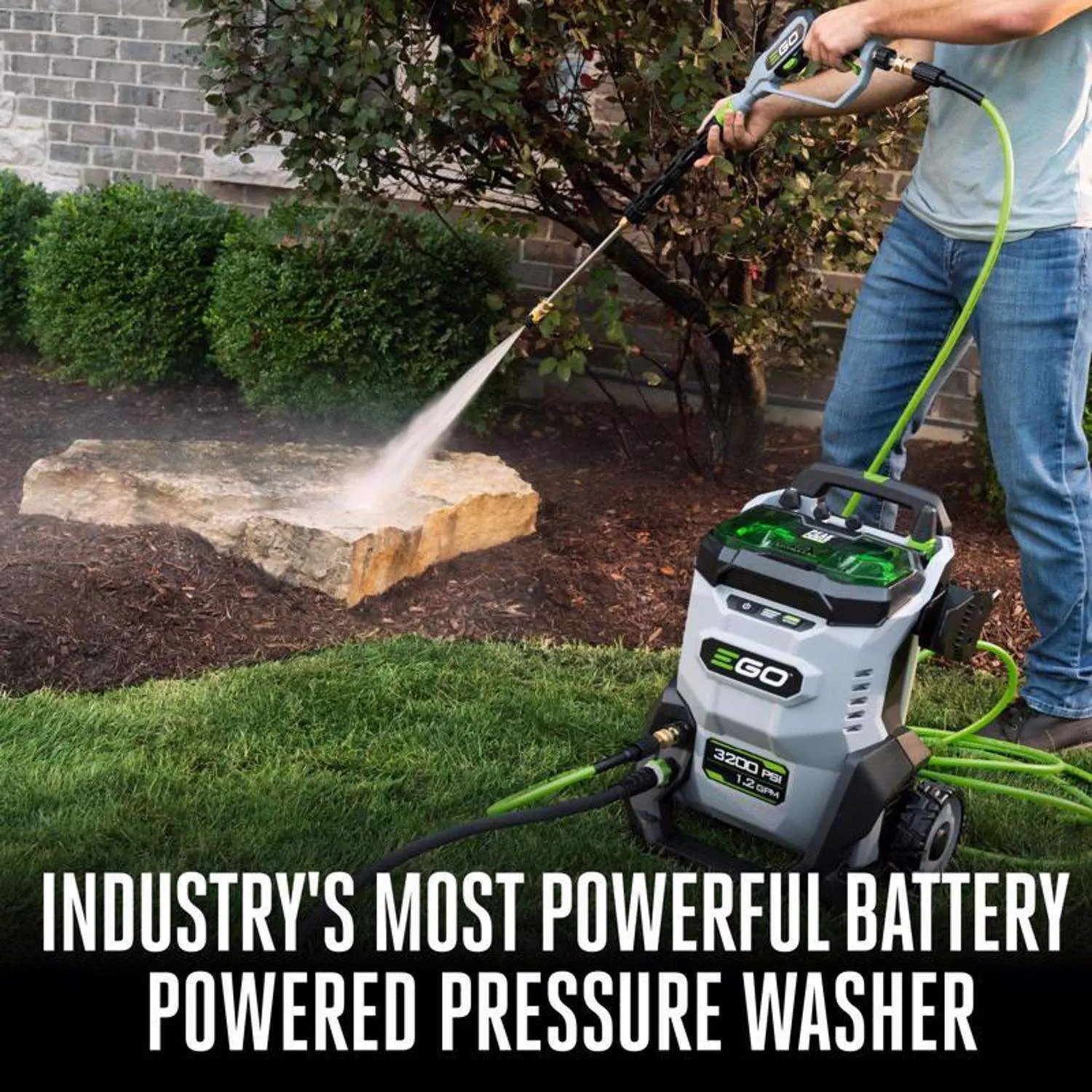EGO Power+ HPW3204 3200 psi Battery 1.2 gpm Pressure Washer Kit (Battery & Charger) W/ (2) 6AH BATTERIES image 6